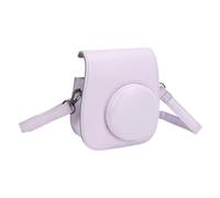 Custodia Protettiva per Mini 12, Custodia in Pelle PU con Filtri per Album Cornici Colorate da Appendere Adesivi Clip per Cinturino Regolabile (Viola)