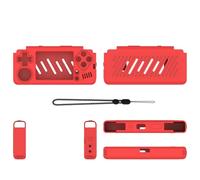 Custodia protettiva per Miyoo A30 Console di gioco Copertura protettiva silicone Anti goccia anti graffio Manicotto protettivo Antiscivolo Morbida pelle protettiva a conchiglia (Rosso)