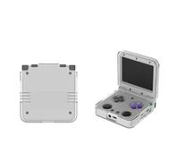 Custodia protettiva per Miyoo Flip/Flip V2 console di gioco Materiale PC Anticaduta Antigraffio Manicotto protettivo a conchiglia trasparente Ergonomica Pelle antiurto (Trasparente)