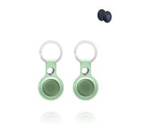 Custodia protettiva per Motorola Smart Tag - Custodia protettiva in pelle PU con portachiavi, design anti-smarrimento, verde