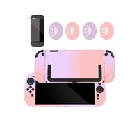 Custodia protettiva per Nintendo Switch 2 - Set in silicone sfumato e guscio in PC con copri-pulsanti e protezione per lo schermo