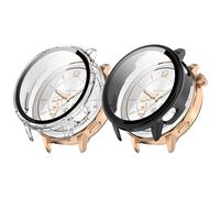 Custodia protettiva per Oneplus Watch 3 43 mm/Oppo Watch X2 mini pellicola protettiva per display, in policarbonato rigido con pellicola protettiva (nero + trasparente)