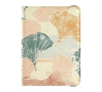 Custodia protettiva per passaporto e carte di vaccino in pelle greca color pastello Gingko, con scomparto per carte di vaccino, leggera, Gingko pastello greco, 1 size