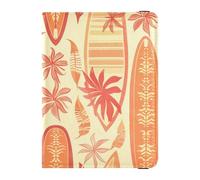 Custodia protettiva per passaporto in pelle hawaiana per tavola da surf, leggera