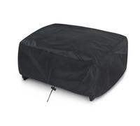 Custodia protettiva per Plancha, dimensioni 56 x 50 x 20 cm, facile da montare, resistente all'acqua e alla polvere, anti UV, nera, copertura universale per Plancha