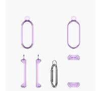 Custodia Protettiva per PLAUD NotePin AI, PC Custodia Protettiva Antigoccia Antigraffio con Gancio per PLAUD NotePin AI Accessori per Registratori Vocali (Viola trasparente)