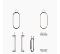 Custodia Protettiva per PLAUD NotePin AI, PC Custodia Protettiva Antigoccia Antigraffio con Gancio per PLAUD NotePin AI Accessori per Registratori Vocali (Grigio trasparente)