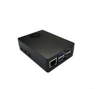 Custodia protettiva per Raspberry Pi 5 in alluminio con soluzione di raffreddamento, resistente custodia protettiva per attività di accelerazione AI, flusso d'aria assistito dalla ventola, 92 x 66 x