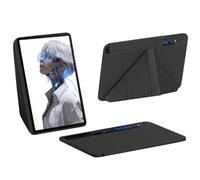 Custodia protettiva per RedMagic Astra 2, custodia flessibile in TPU con angolo cuscino d'aria, supporto pieghevole, supporto modalità schermo orizzontale/verticale, nero