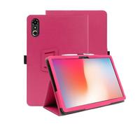 Custodia protettiva per RedMagic Astra 9,1", copertura completa, in pelle PU, custodia pieghevole per tablet, staffa di supporto con cinghia da polso, guscio sottile e leggero (rosa rosso)