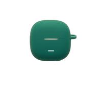 Custodia protettiva per Redmi Buds 8 Active, cover morbida in silicone con design antiurto, compatibile con ricarica wireless, con moschettone, accessori per auricolari (verde scuro)