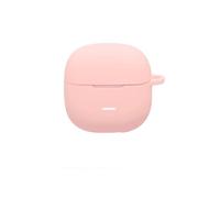 Custodia protettiva per Redmi Buds 8 Active, cover morbida in silicone con design antiurto, compatibile con ricarica wireless, con moschettone e clip, accessori per auricolari (rosa)