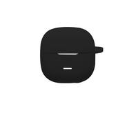 Custodia protettiva per Redmi Buds 8 Active, cover morbida in silicone con design antiurto, compatibile con ricarica wireless, con moschettone per accessori (nero)