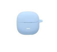 Custodia protettiva per Redmi Buds 8 Active, cover morbida in silicone con design antiurto, compatibile con ricarica wireless, con moschettone e clip per accessori per auricolari (azzurro)