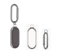 Custodia protettiva per registratore vocale PLAUD NotePin AI con gancio, custodia protettiva in silicone morbido antiurto (grigio trasparente)