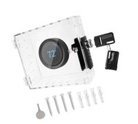 Custodia protettiva per regolatore di temperatura acrilica con chiusura sicura con antipolvere per applicazioni residenziali commerciali recinzione di sicurezza del regolatore di temperatura