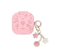 Custodia protettiva per Samsung Buds 4 Pro, custodia protettiva ultra sottile da 2 mm a 360° con design in rilievo 3D, custodia protettiva compatibile con ricarica wireless per Buds 4 accessori (rosa)