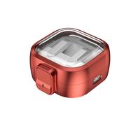 Custodia Protettiva per Samsung Buds4 Auricolari Wireless, Coperchio Superiore Trasparente in PC a Ribalta, Resistente Alle Cadute e Alla Polvere, Custodia per Samsung Buds4 Pro Auricolari (Rosso)