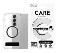 PanzerGlass CARE by ® Feature Case Trasparente w. Kickstand nero e Qi compatibile Samsung Galaxy S25+ guscio protettivo per telefoni cellulari Samsung Custodia Samsung - Galaxy S25+ - Nouvo