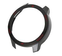Custodia Protettiva per Smart Watch, Custodia Protettiva in TPU Flessibile per Smart Watch Indossabile Sicuro per la Corsa in Ufficio (Lettera rossa sul nero)