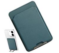 Custodia protettiva per smartphone, in pelle sintetica adesiva con scomparto sicuro e accessorio sottile per il trasporto, viaggi, zaini e pendolarismo, Zaffiro, Refer to description, Unisex
