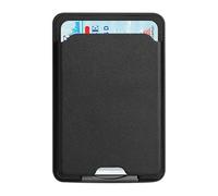 Custodia protettiva per smartphone, in pelle sintetica adesiva con scomparto sicuro e accessorio sottile per il trasporto, viaggi, zaini e pendolarismo, Nero , Refer to description, Unisex