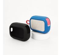 Custodia protettiva per SoundCore Select 4 Go Bluetooth Speaker Audio Player SELECT 4 GO in silicone con cordino (nero)