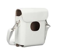 Custodia Protettiva per Stampante per Smartphone FujiFilm Instax Square Link, Custodia da Trasporto Antigraffio in Pelle PU con Tracolla, Custodia Compatta per Fotocamera (Bianco)