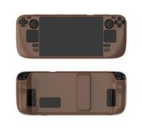 Custodia Protettiva per Steam Deck, Custodia Colorata per Console di Gioco Portatile Custodia Protettiva Antigraffio a Prova di Polvere con Supporto per Steam Deck Oled Accessori (Marrone)