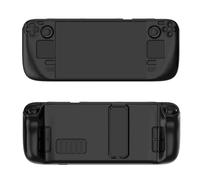 Custodia Protettiva per Steam Deck, Custodia Colorata per Console di Gioco Portatile Custodia Protettiva Antigraffio a Prova di Polvere con Supporto per Steam Deck Oled Accessori (Nero)