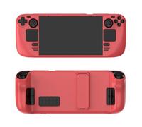 Custodia Protettiva per Steam Deck, Custodia Colorata per Console di Gioco Portatile Custodia Protettiva Antigraffio a Prova di Polvere con Supporto per Steam Deck Oled Accessori (Rosso)