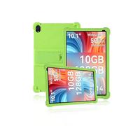 Custodia protettiva per tablet Ainmel 107 da 10,1", in morbido silicone, delicata sulla pelle, con supporto regolabile, colore verde