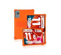 Custodia protettiva per tablet Ainmel A6H-A/Ainmel A6H0409 da 11 pollici 2025, custodia per tablet delicata sulla pelle in morbido silicone con supporto regolabile (arancione)