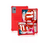 Custodia protettiva per tablet Ainmel A6H-A/Ainmel A6H0409 da 11 pollici, 2025, delicata sulla pelle, in morbido silicone con supporto regolabile (rosso)