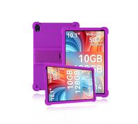 Custodia protettiva per tablet Ainmel AMLC107 da 10,1 pollici, in morbido silicone, delicata sulla pelle, con supporto regolabile, viola