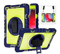 Custodia protettiva per tablet, antiurto, con staffa girevole a 360 gradi, per iPad Mini 4/5 da 7,9", protezione resistente (blu e grigio)