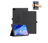 Custodia protettiva per tablet Chuwi Hi10 X1 da 10,1", design con cinturino a mano, design avvolgente con texture in pelle, flessibile, resistente all'usura, resistente agli urti