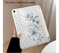 Custodia protettiva per tablet con effetto dipinto a pois, gigli e altri motivi, con supporto, compatibile con Honor 8/9/10/X8/X8A/X9/X8Pro/X9Pro, MatePad SE 11"/MatePad 11"/11.5", MatePad Pro, Apple 