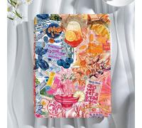Custodia protettiva per tablet con motivo vintage a collage di cocktail gourmet, compatibile con iPad 9.7/10.2/10.5/10.9/12.9/Pro 11, 10a generazione, Galaxy Tab S6 Lite 10.4 pollici, Kindle Paperwhit