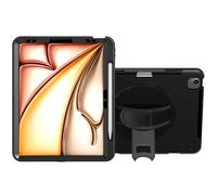 Custodia protettiva per tablet, custodia protettiva con supporto girevole a 360° per iPad Air 13" (2024), nero (PAD-PCGKAIR13)