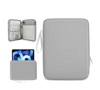 Custodia protettiva per tablet da 22,9 a 28,9 cm, impermeabile, antiurto, leggera, con manico e tasche multiple, in poliestere resistente all'usura, per iPad Pro 11, tablet Samsung (grigio)