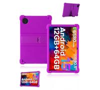 custodia protettiva per tablet DOOGEE TAB A9/A9 PRO 10 pollici 2025, yystao bambini custodia morbida in silicone compatibile con DOOGEE TAB A9/A9 PRO, supporto regolabile (viola)
