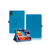 Custodia protettiva per tablet DOOGEE TAB E3+ 12 pollici, yystao, in pelle PU, compatibile con DOOGEE Tablet TAB E3+, cinturino da polso, design completamente avvolgente, colore: azzurro