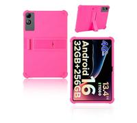 Custodia protettiva per tablet DOOGEE Tab G6 Max 13.4 pollici 2025 più recente, yystao bambini custodia morbida in silicone compatibile con DOOGEE Tab G6 Max, supporto regolabile (rosa)