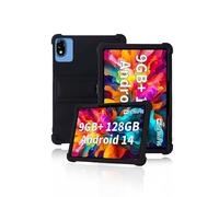 Custodia protettiva per tablet DOOGEE U10 da 10", custodia morbida in silicone con supporto regolabile (nero)