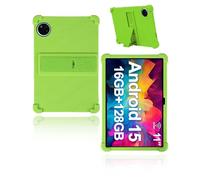 Custodia protettiva per tablet DOOGEE U11/DOOGEE U11Pro da 11 pollici 2025, custodia per tablet delicata sulla pelle in morbido silicone con supporto regolabile (verde)