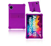 Custodia protettiva per tablet DOOGEE U11/DOOGEE U11Pro da 11 pollici 2025, custodia per tablet delicata sulla pelle in morbido silicone con supporto regolabile (viola)