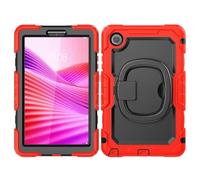 Custodia protettiva per tablet For Lenovo Tab One 8.7 inch/K9 TB305FU 2025 Case with Screen Protector,Full Body Protective Rugged Cover Rotating Handle Silicone Case Protezione resistente(K?rm?z?)