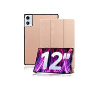 Custodia protettiva per tablet TECLAST T60 Plus 12 pollici, yystao supporto sottile con tripla piega, custodia rigida compatibile con TECLAST Tablet T60 Plus, oro rosa