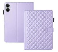 Custodia protettiva per tablet Xiaomi Redmi Pad Pro 12,1 pollici 2024 con staffa guscio in PU e TPU con slot per schede, antiurto, custodia sottile, protezione resistente (viola)